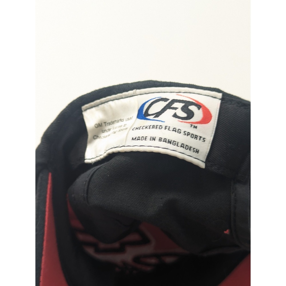 Chevrolet Chevy Racing Hat Cap Strapback Adjustable Black & Red Embroided NASCAR - Picture 6 of 6